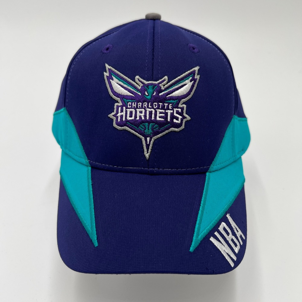NBA Charlotte Hornets Baseball Cap Purple Teal Embroidered Hat One Size OSFA